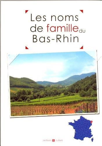 Les Noms de famille du bas-rhin