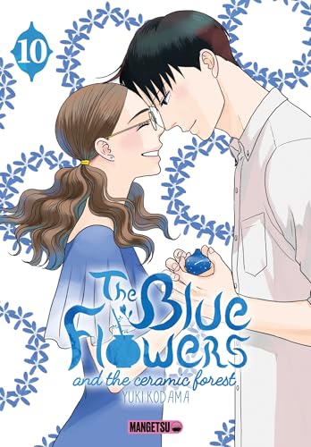 The blue flowers and the ceramic forest
