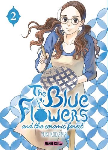 The blue flowers and the ceramic forest