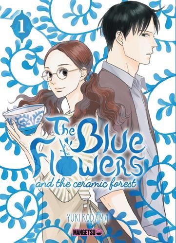 The blue flowers and the ceramic forest